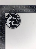 AWA Wolf PVC Rubber Patch – 3" Round Emblem Badge