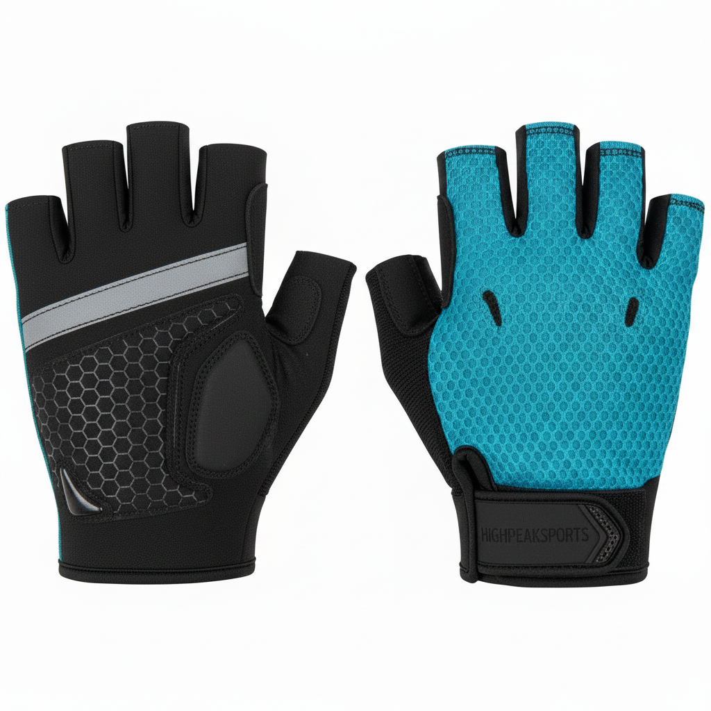 Pro Cycle Glow Glove – Half-Finger Cycling Gloves with Reflective Strip